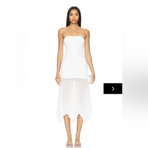 Super down amaris strapless dress